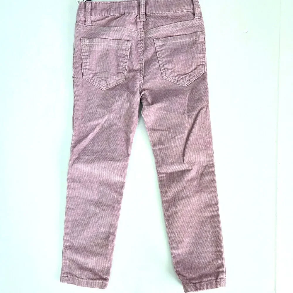 OSHKOSH B’GOSH Pants Corduroy Skinny Pants Mauve Purple Girl Size 4 XS NWT